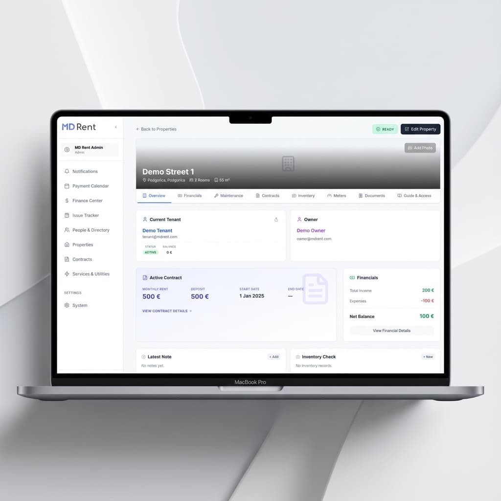 Manager Dashboard on MacBook